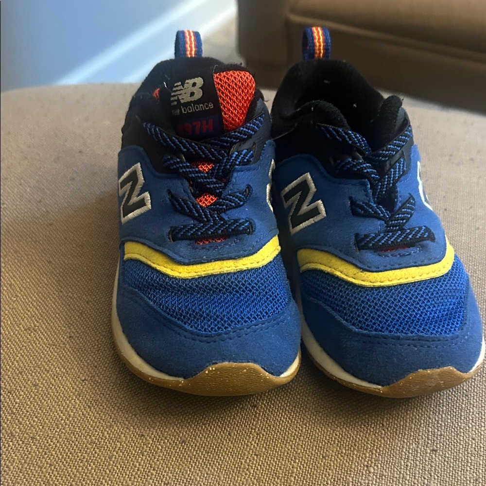 New Balance Kids Sneakers in Blue and Yellow